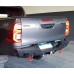 Rhino : Hilux Rear Bar 2021+ with sensors (black)